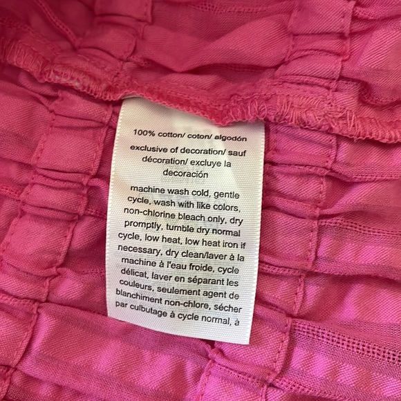 Tommy Hilfiger Pink Tonal Stripe blouse size small - Picture 7 of 7